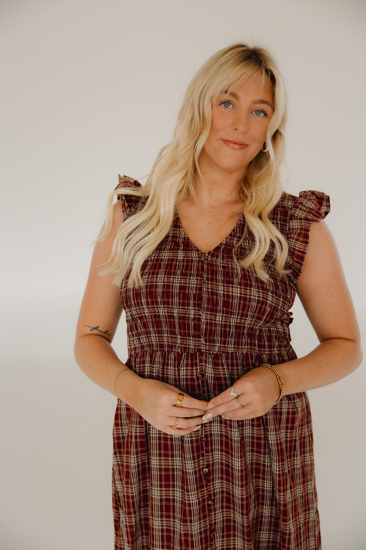 Harvest Plaid Midi