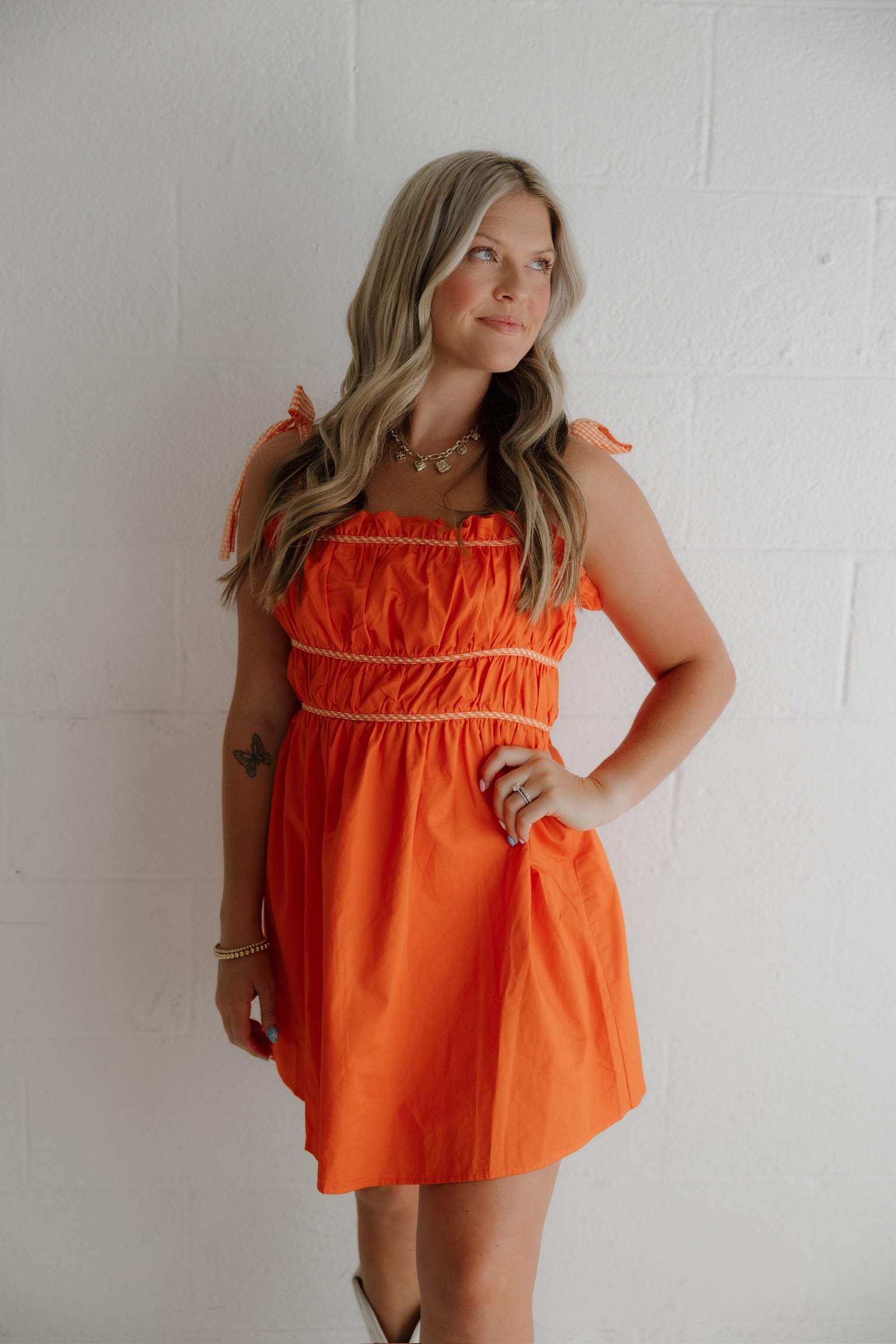 Orange Mini Dress