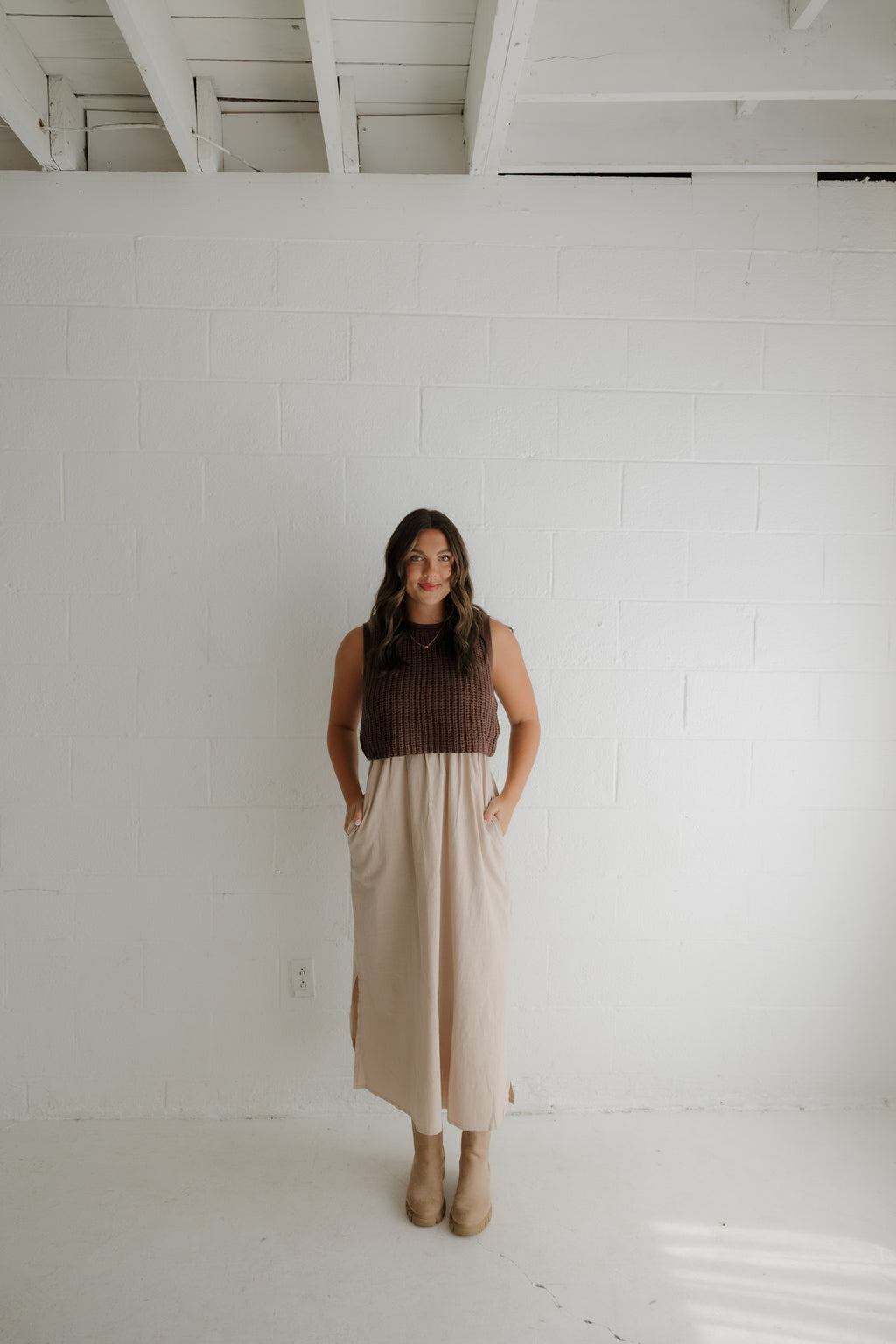 Cozy Charm Midi Dress