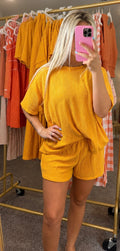 Orange Short Set