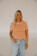 Orange Stripe Tee